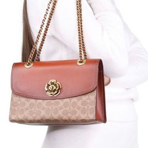 Coach Parker bag with Tea Rose hardware